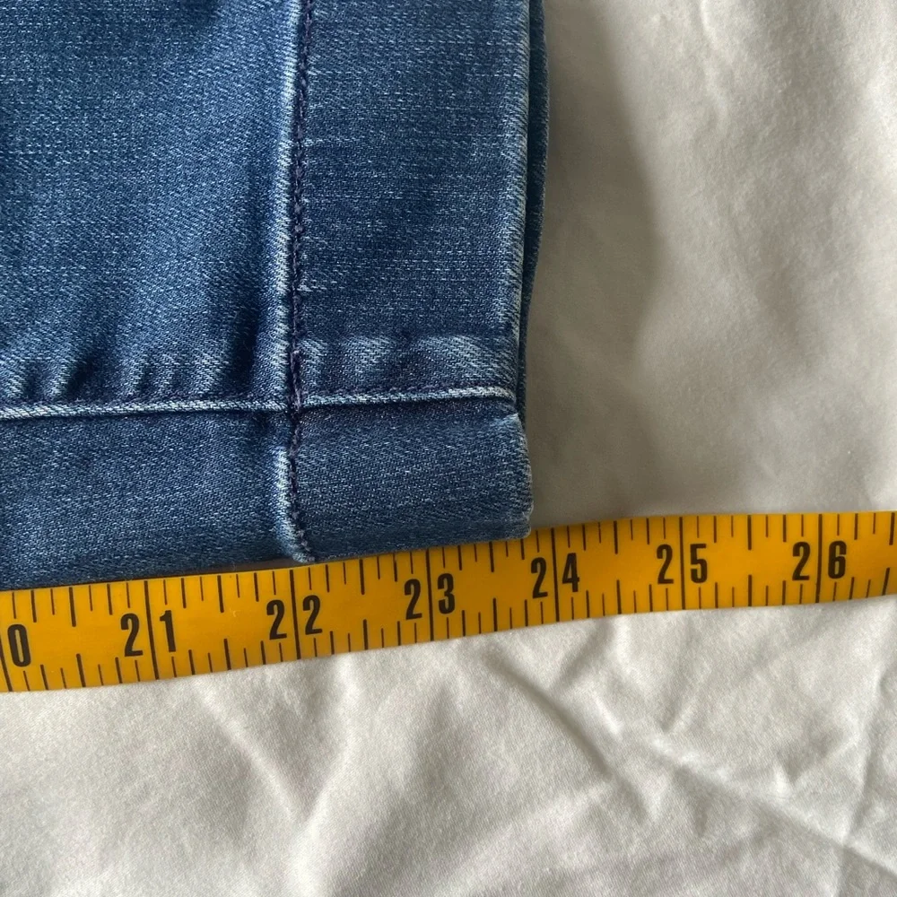 Talbots Size 16 Sailor Button Cropped Wide Leg Denim Jeans - Picture 8 of 8
